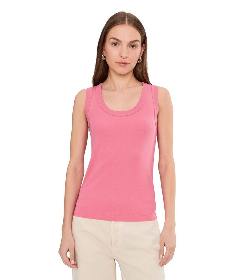 ニックプラスゾーイ レディース トップス シャツ ニット NICZOE Perfect Knit Rib Scoop Tank Raspberry