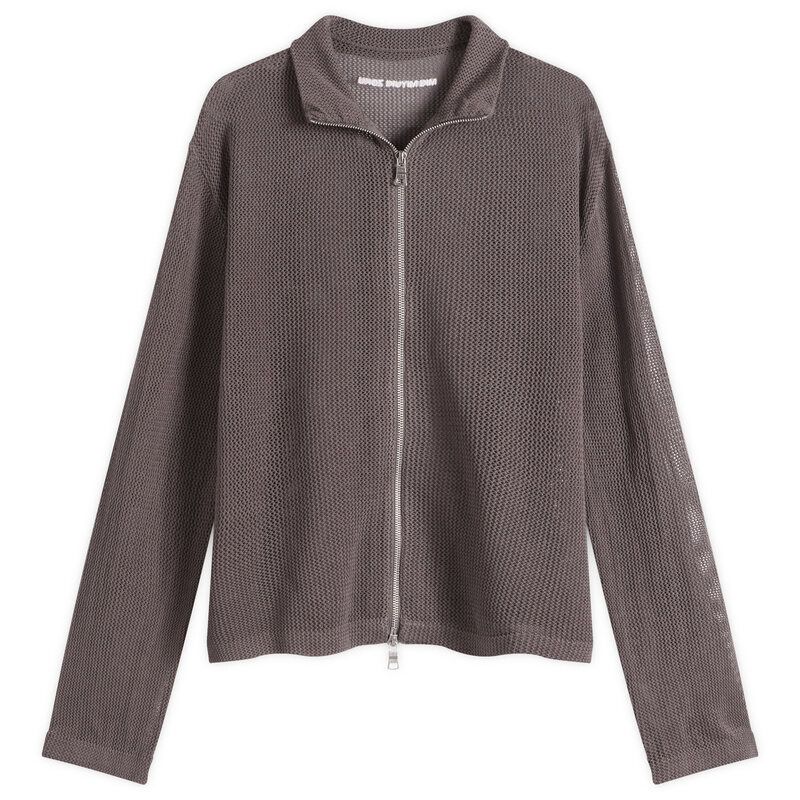 エムケーアイ メンズ アウター ジャケット・ブルゾン ニット リネン MKI Linen Loose Knitrack Jacket Espresso