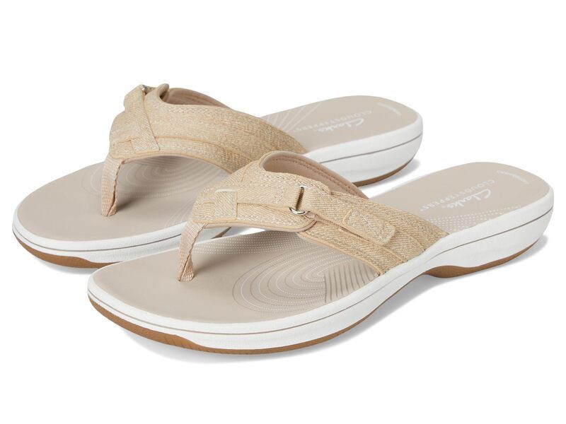 クラークス レディース シューズ サンダル Clarks Breeze Sea Sand Interest Synthetic サンド