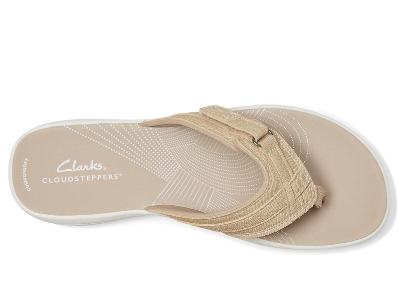 クラークス レディース シューズ サンダル Clarks Breeze Sea Sand Interest Synthetic サンド