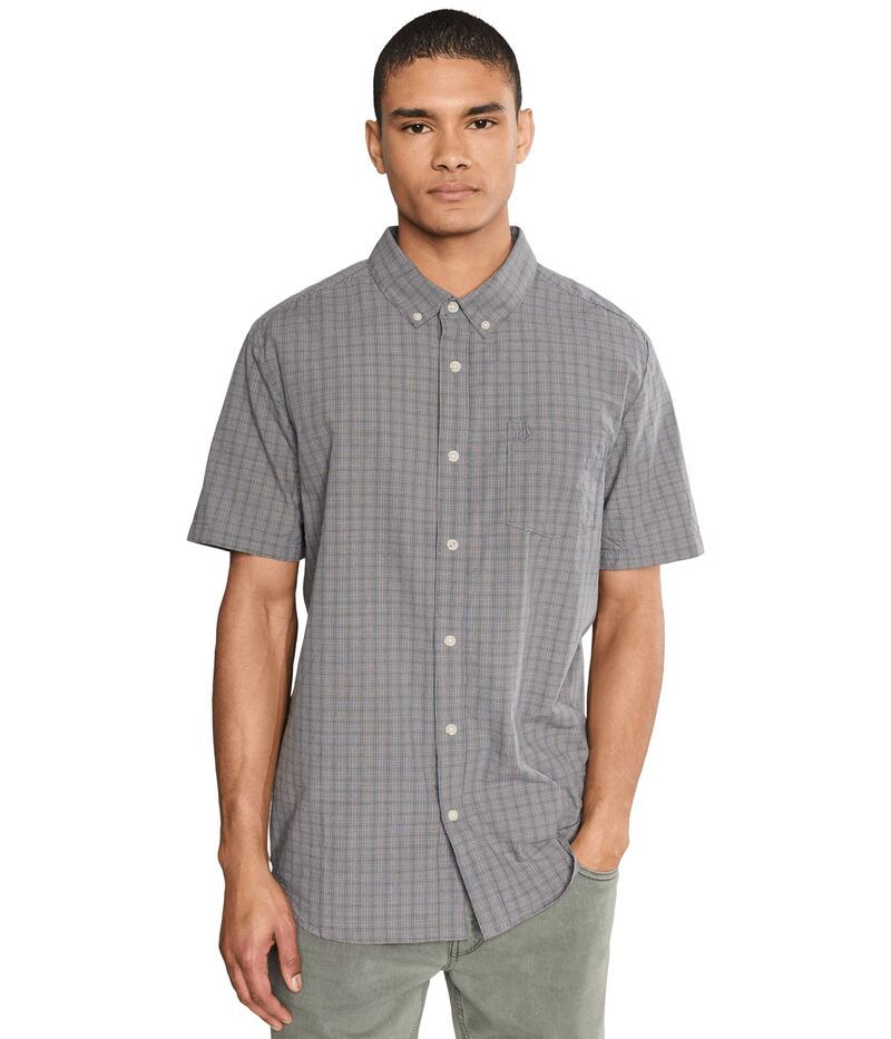 ボルコム メンズ トップス シャツ Volcom Brewster Short Sleeve Moonbeam