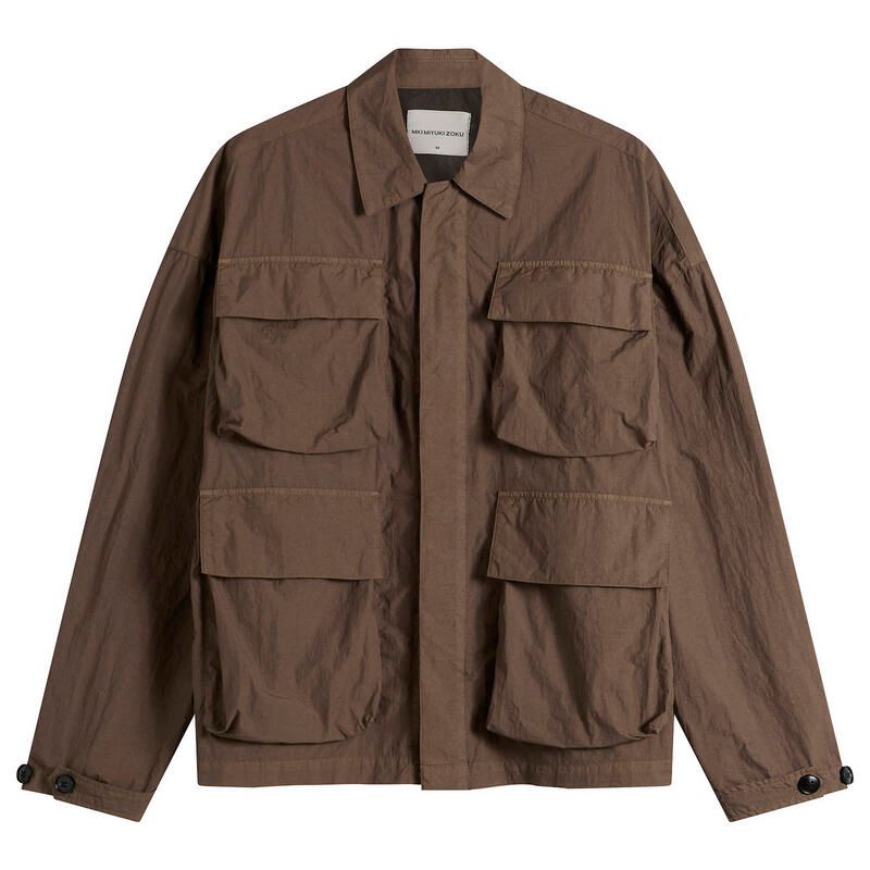 エムケーアイ メンズ トップス シャツ MKI Garment Dye Box Overshirt Deep Khaki カーキ