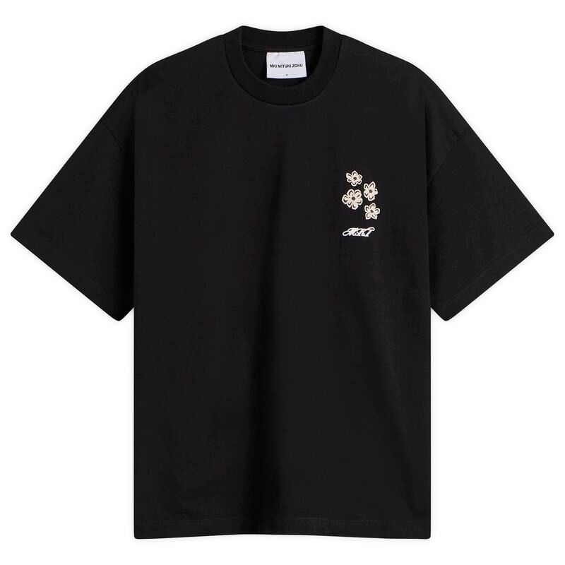 エムケーアイ メンズ トップス Tシャツ MKI Hibiscus TShirt Black ブラック