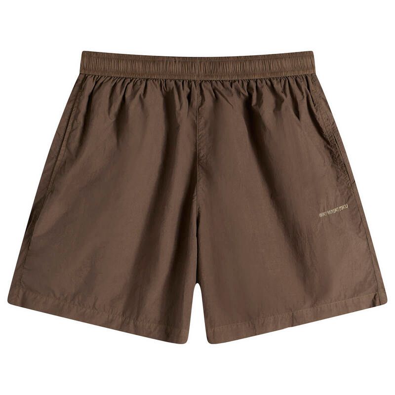 エムケーアイ メンズ ボトムス ハーフパンツ・ショーツ ワイドレッグ ショートパンツ MKI Garment Dye Wide Leg Shorts Deep Khaki カーキ