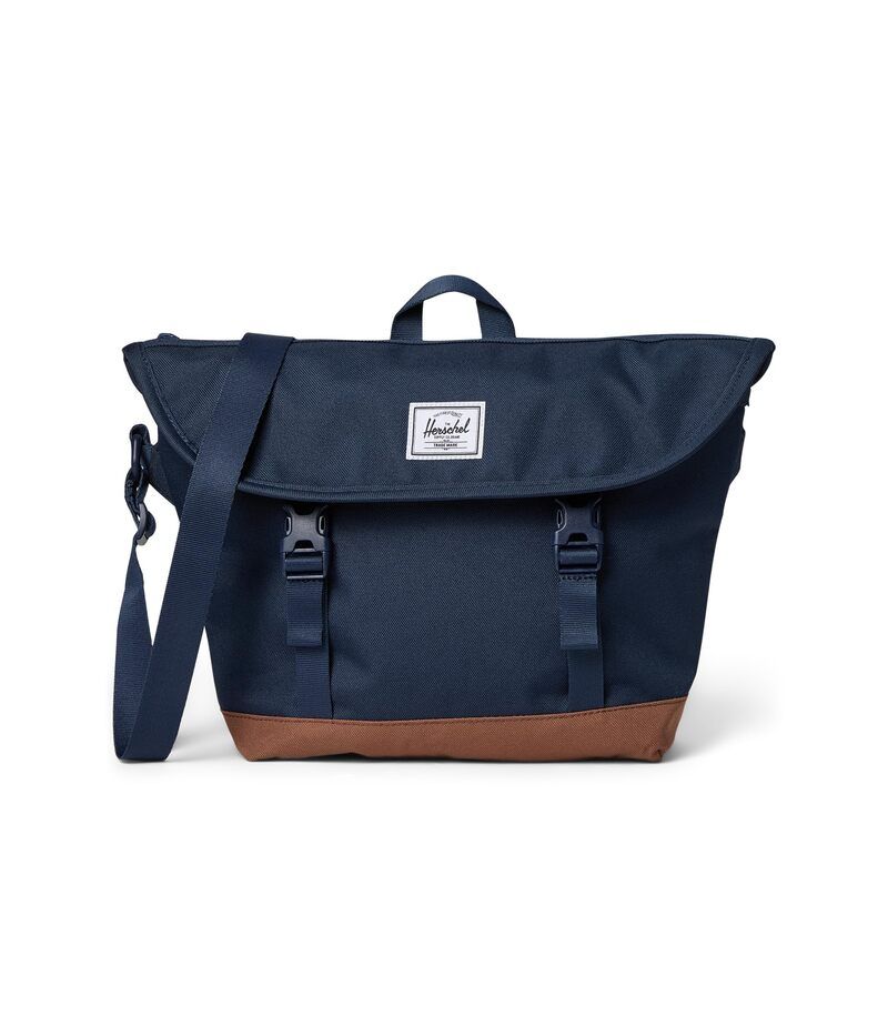 ハーシェルサプライ メンズ バッグ Herschel Supply Co Cove Small Messenger NavySaddle Brown ネイビー