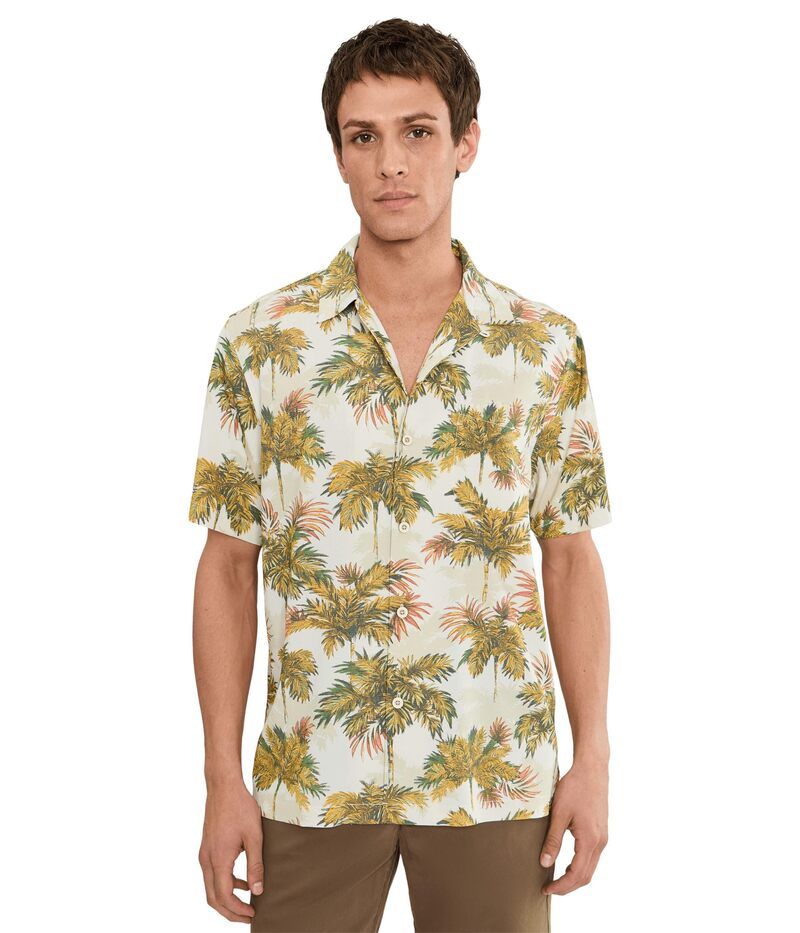 トッミーバハマ メンズ トップス シャツ Tommy Bahama Coastal Ease Palm Voyage Racingreen グリーン