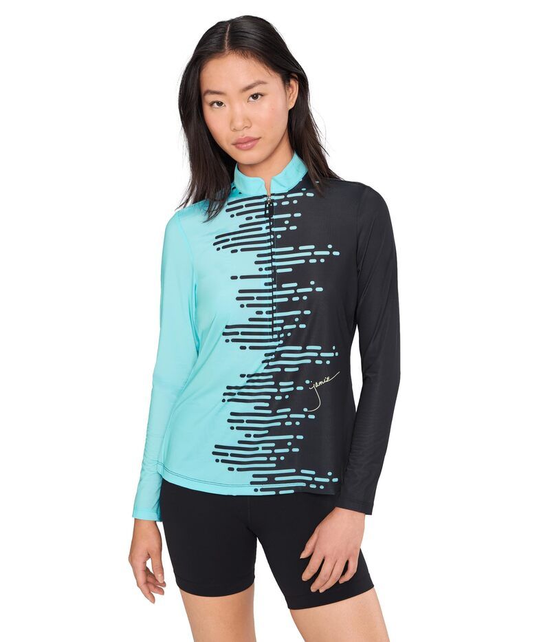 ジャイミーサドック レディース トップス シャツ ハーフジップ Jamie Sadock Sunsense Positive Negative Long Sleeve Quarter Zip Multicolor 1 マルチカラー