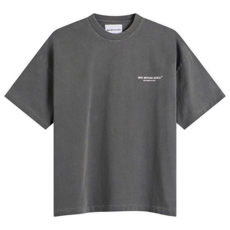 エムケーアイ メンズ トップス Tシャツ MKI Design Studio TShirt Pigment Black ブラック
