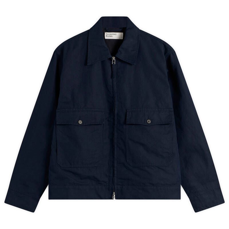 ユニバーサルワークス メンズ アウター ジャケット・ブルゾン リネン Universal Works Linen Slub Weave S130 Jacket Navy ネイビー