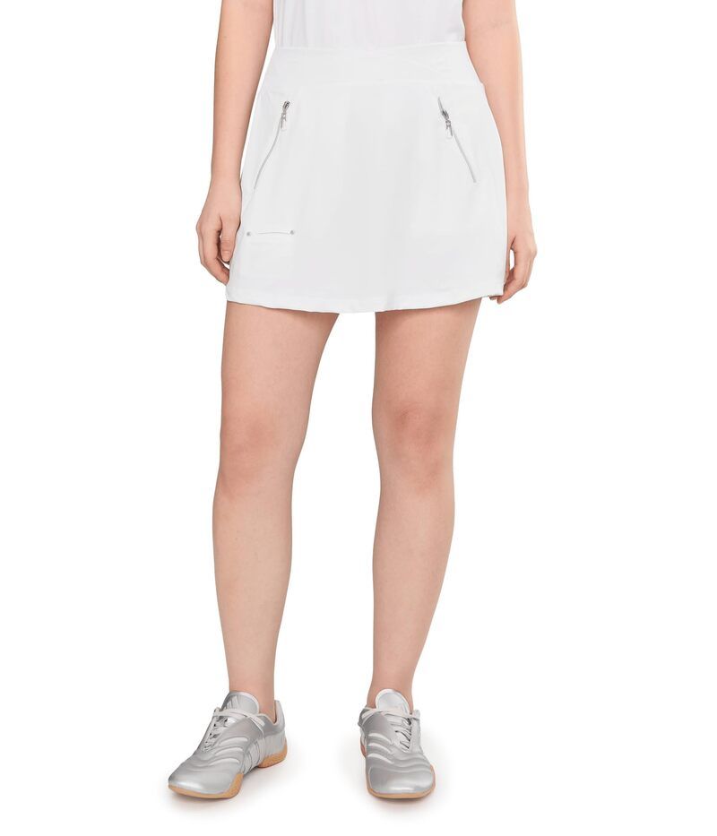 ジャイミーサドック レディース ボトムスカート ショートパンツ Jamie Sadock 16 Skort with Built In Shorts Tummy Tuck White ホワイト