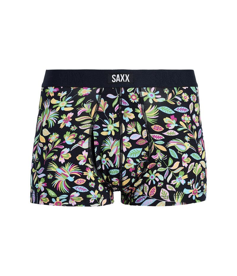サックスアンダーウェアー メンズ ボクサーパンツ SAXX UNDERWEAR Vibe Xtra Soft Comfortrunk Fly Amate GardenBlack ブラック