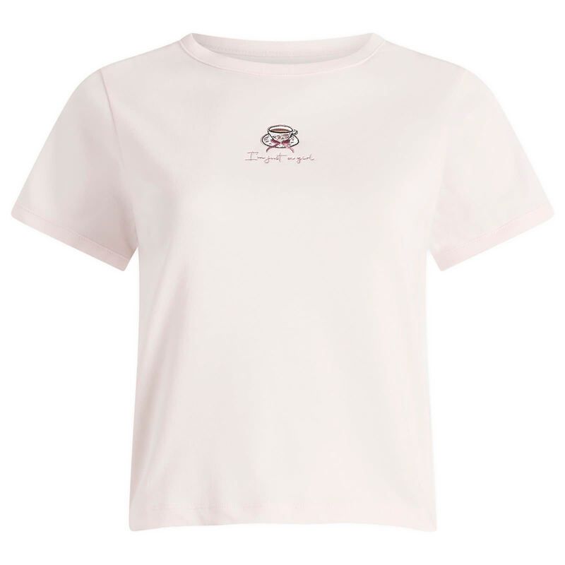 ハウスオブサニー レディース トップス Tシャツ House Of Sunny Im Just A Girl Baby Tee Blush ブラッシュ