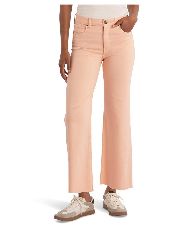 カットフロムザクロス レディース ボトムス デニムパンツ ワイドレッグ KUT from the Kloth Meg High Rise Fab Wide Leg Raw Hem Sherbert