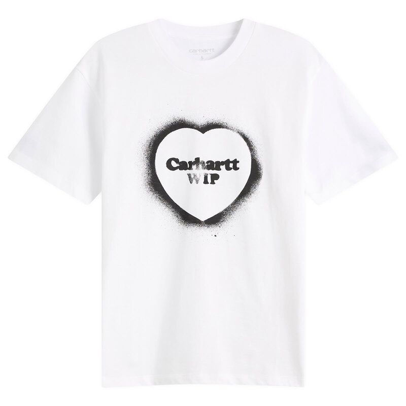 カーハート レディース トップス Tシャツ Carhartt WIP Spray HeartShirt White ホワイト