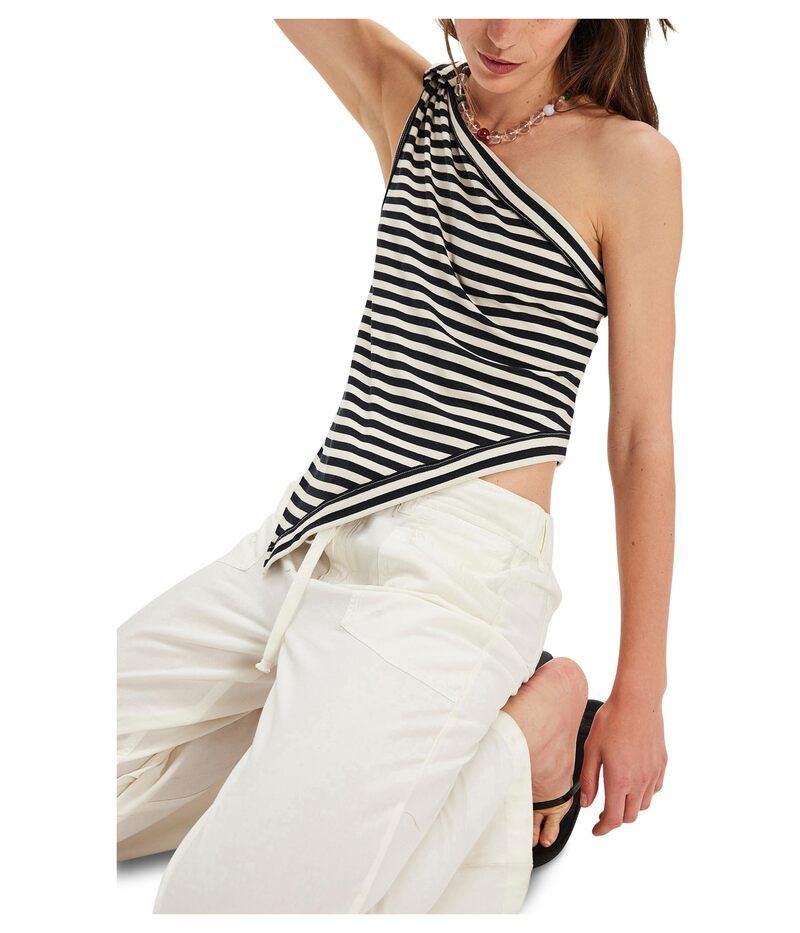 フリーピープル レディース トップス シャツ Free People Knot My Vibe Top Black Combo ブラック