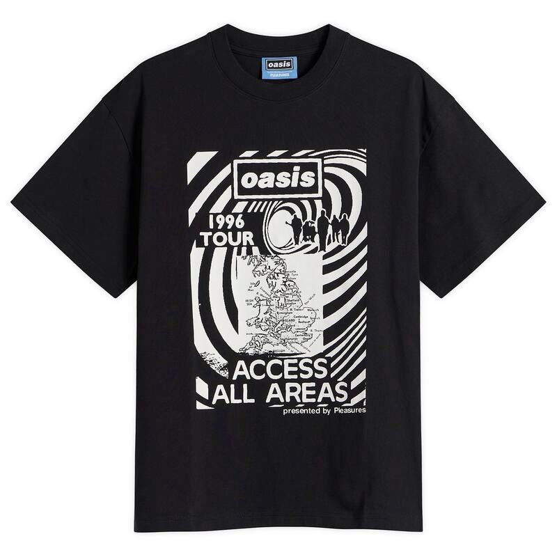 プレジャーズ メンズ トップス Tシャツ Pleasures x Oasis All Access TShirt Black ブラック