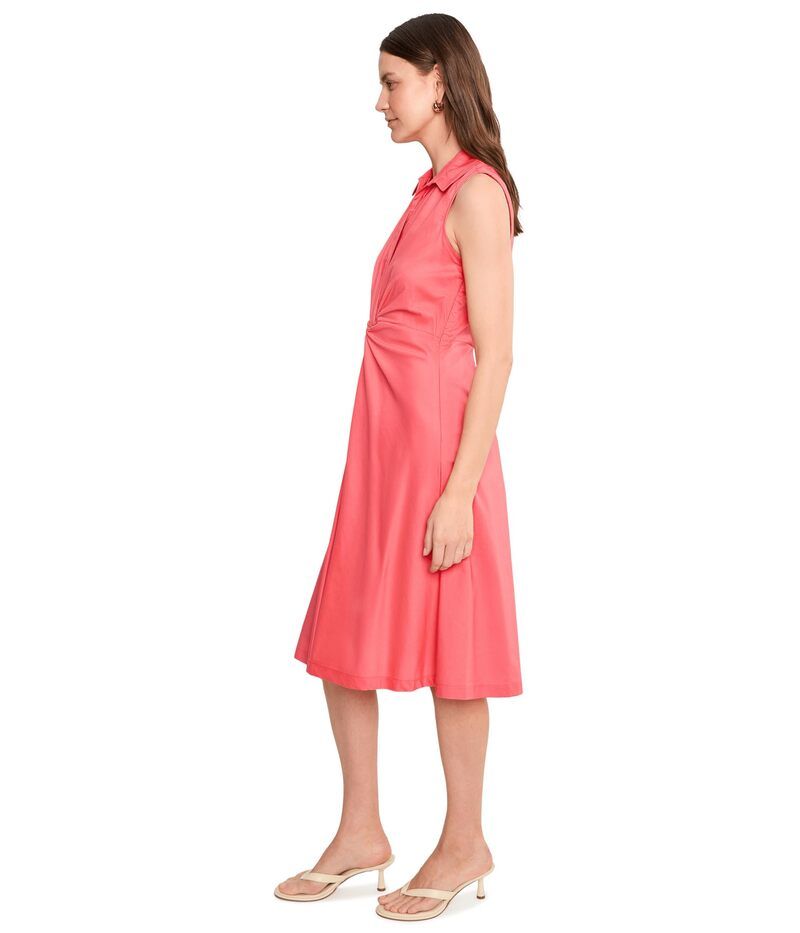 カルバンクライン レディース トップス ワンピース コットン Calvin Klein Collared Twist Front Cotton Dress Porcelain Rose カルバンクライン レディース トップス ワンピース コットン Calvin Klein Collared Twist Front Cotton Dress Porcelain Rose