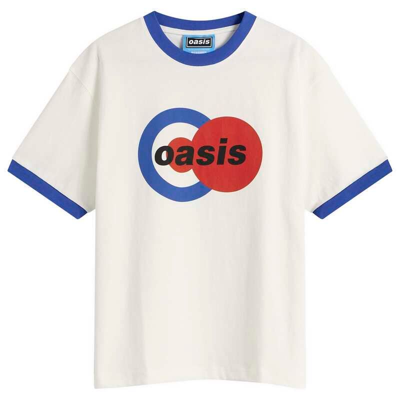 プレジャーズ メンズ トップス シャツ Pleasures x Oasis 1996 Ringer Shirt White ホワイト