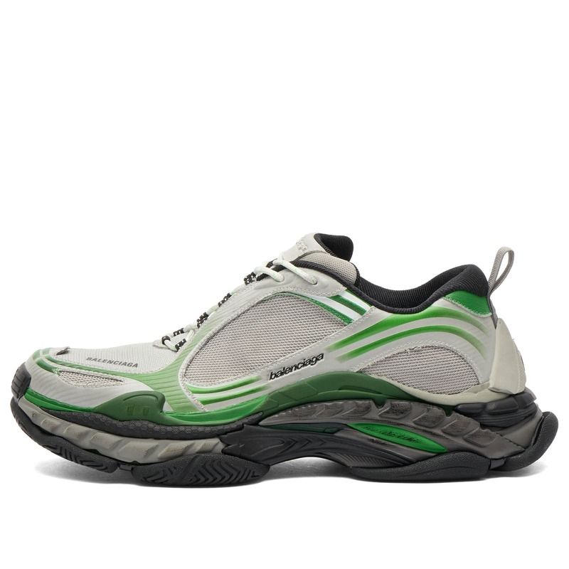 バレンシアガ メンズ シューズ スニーカー メッシュ Balenciaga Triple S 2 Light Mesh Sneaker GreyGreen Mix グレー