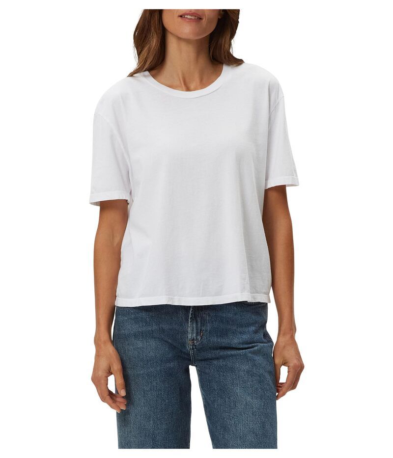 マイケルスターズ レディース トップス シャツ クルーネック Michael Stars Nina Crew Neck Short Sleeve Tee White ホワイト