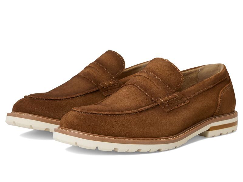 ステイシーアダムス メンズ シューズ スリッポン・ローファー Stacy Adams Hopkins Penny SlipOn Brown Suede ブラウン