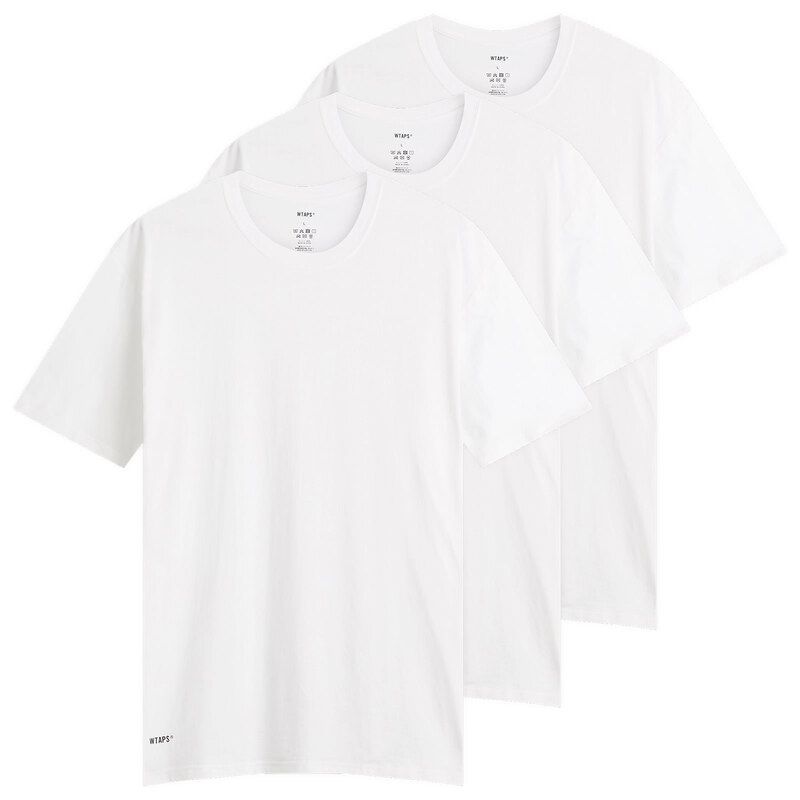 ダブルタップス メンズ トップス Tシャツ WTAPSkivvies 3Pack Tee White ホワイト