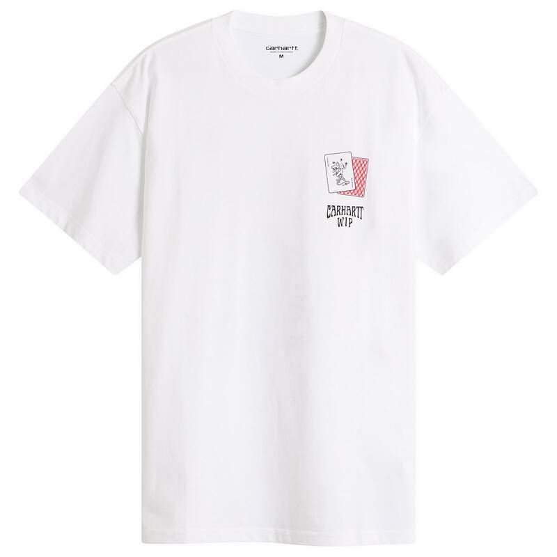 カーハート メンズ トップス Tシャツ Carhartt WIPlaying Cards TShirt White ホワイト