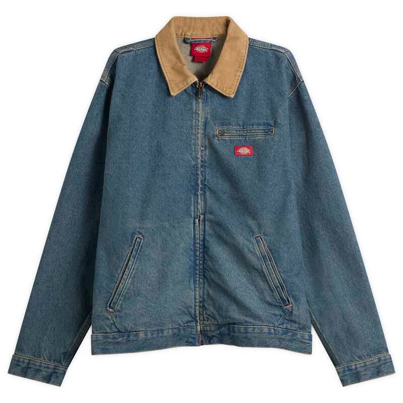ディッキーズ メンズ アウター ジャケット・ブルゾン デニム Dickies Denim Painter Jacket Khaki Tinted Blue ブルー