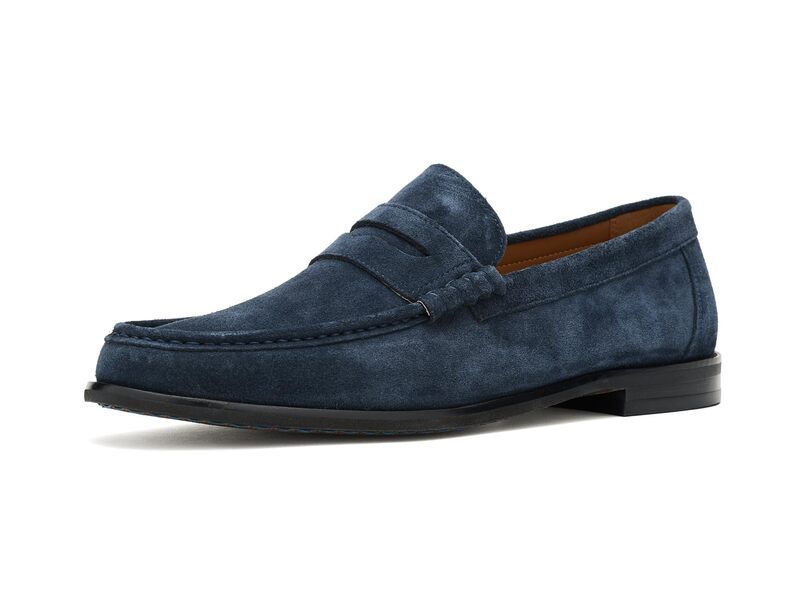 スティーブ マデン メンズ シューズ スリッポン・ローファー Steve Madden Hettick Navy Suede ネイビー
