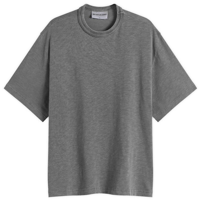 エムケーアイ メンズ トップス Tシャツ MKI 220 Gsm Slub TShirt Pigment Black ブラック