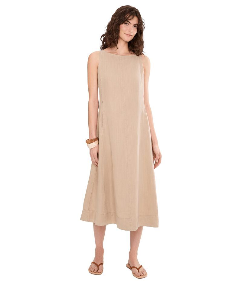 マイケルスターズ レディース トップス ワンピース ミディ Michael Stars Palmira Fit Flare Midi Dress Macadamia