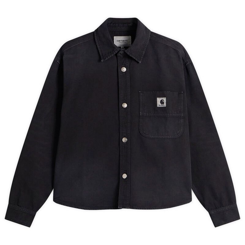 カーハート レディース アウター ジャケット・ブルゾン シャツ Carhartt WIP Georgia Shirt Jacket Black ブラック