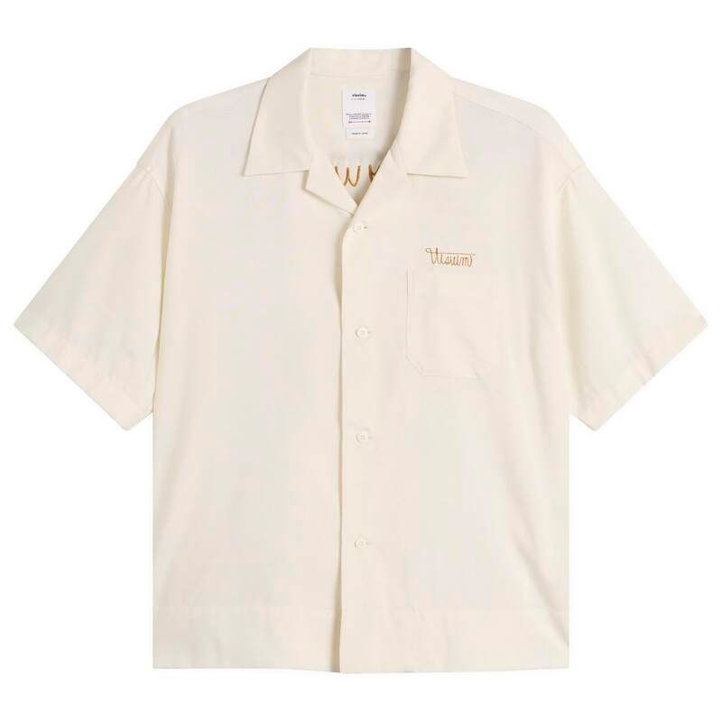 ビズビム メンズ トップス シャツ シルク Visvim Copa Silk Short Sleeve Shirt Ivory アイボリー