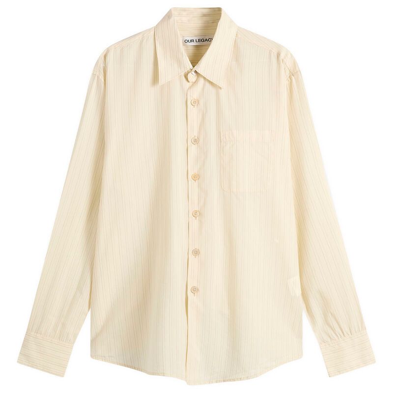 アワーレガシー メンズ トップス シャツ Our Legacy Lyocell Above Shirt Faded Bone