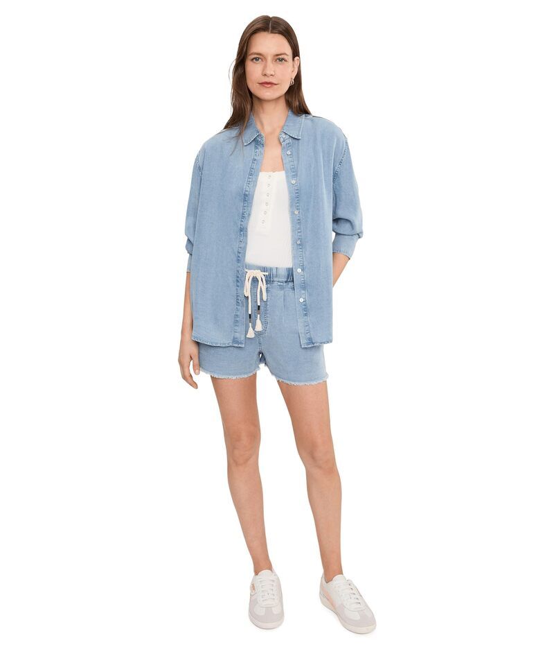 スピリチュアルギャングスタ レディース ボトムス ハーフパンツ・ショーツ ショートパンツ Spiritual Gangster Meadow Chambray Shortsunbleached ChambrayMulti マルチカラー