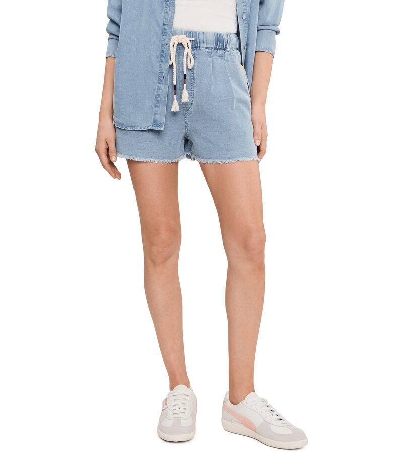 スピリチュアルギャングスタ レディース ボトムス ハーフパンツ・ショーツ ショートパンツ Spiritual Gangster Meadow Chambray Shortsunbleached ChambrayMulti マルチカラー