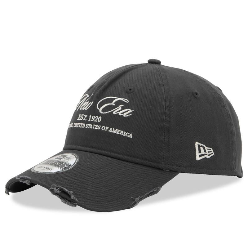 ニューエラ メンズ アクセサリー 帽子 キャップ New Era Wash Distress 9Twenty Cap Black ブラック