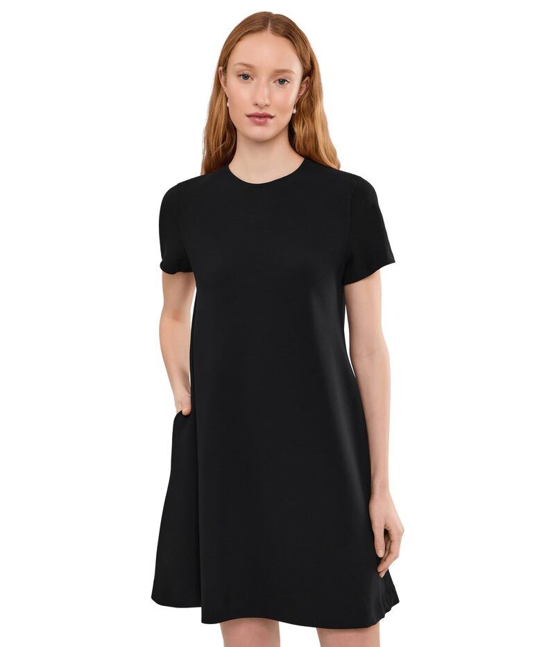 ヴィンス レディース トップス ワンピース Vince Biashort Sleeve Dress Black ブラック