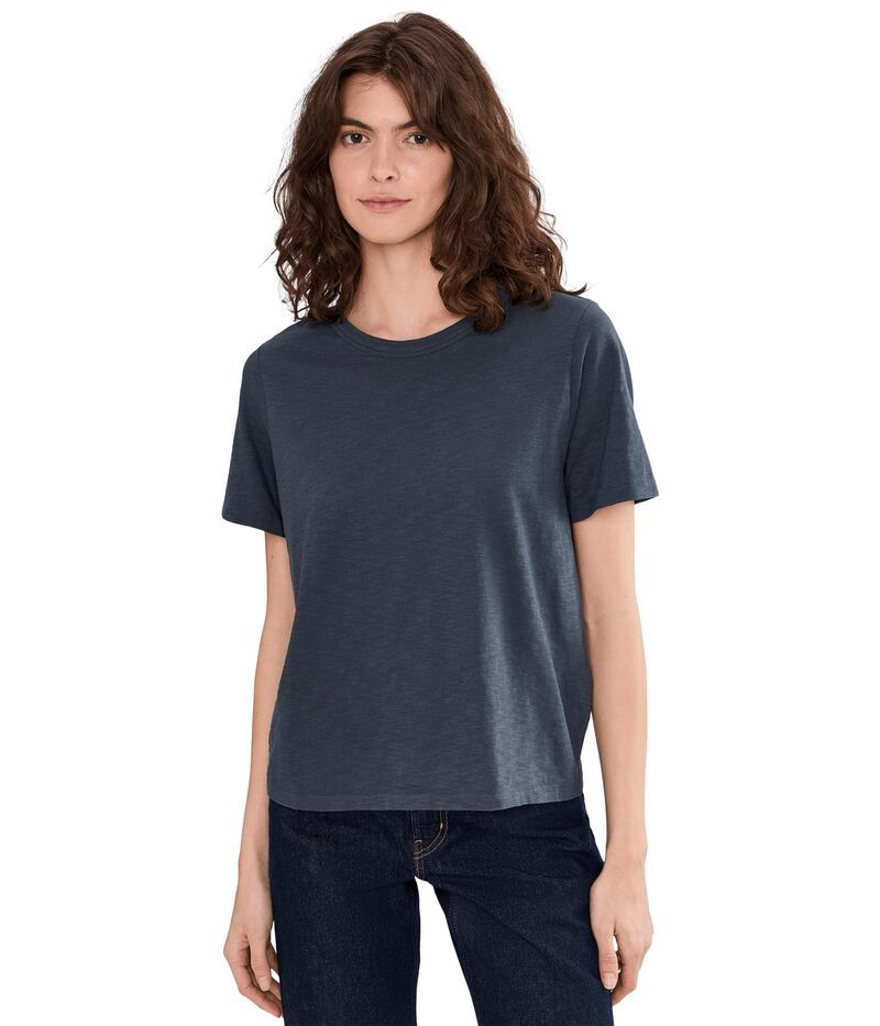 ファレティ レディース トップス シャツ Faherty Sunwashed Essential Tee Dune Navy ネイビー