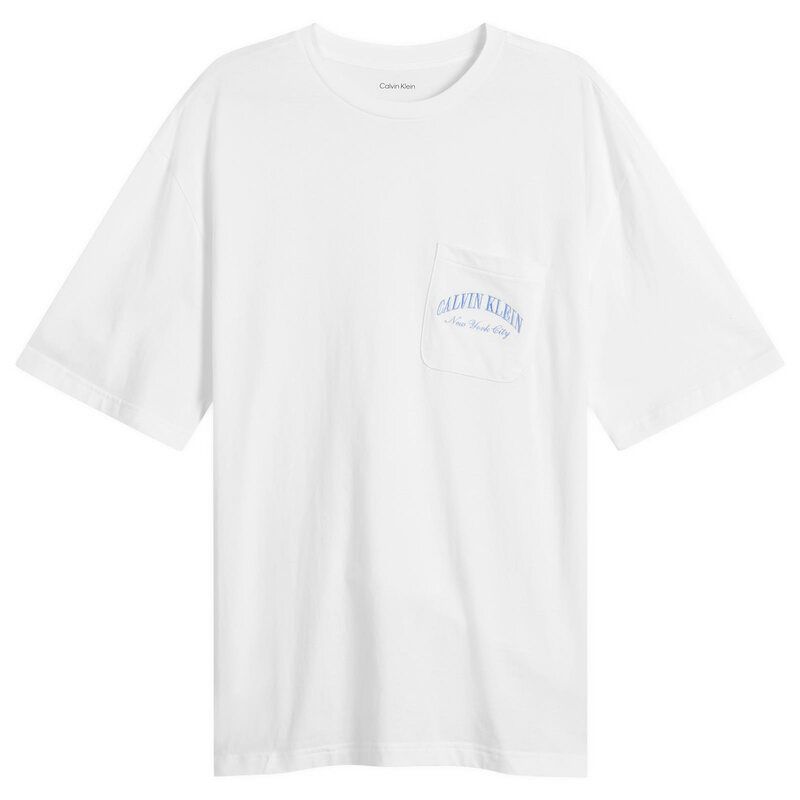 カルバンクライン メンズ ボトムス ハーフパンツ・ショーツ コットン Calvin Klein Heritage Crest Cotton Poplin Pyjama Short Set White Slim Stripe Blue Descent ホワイト