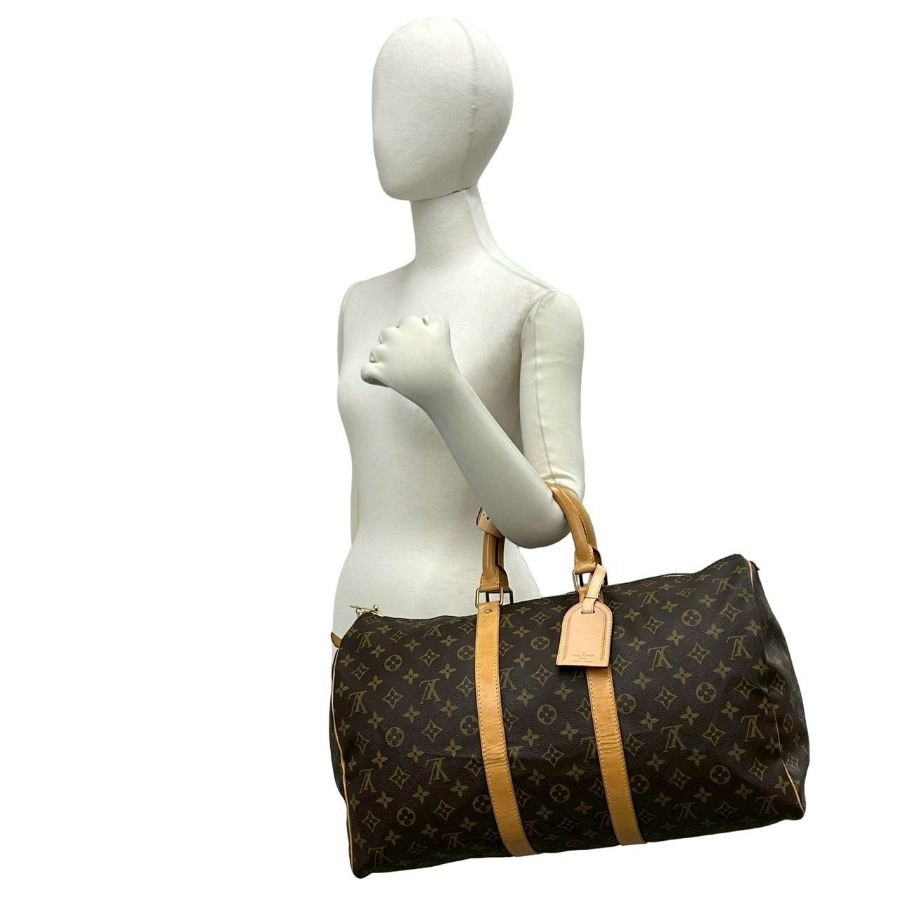 極 美品 鍵付き LOUIS VUITTON ルイヴィトン キーポル 45 モノグラム 