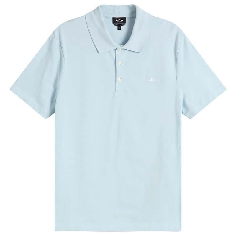 アーペーセー メンズ トップス ポロシャツ APC Standard Polo Sky Blue ブルー