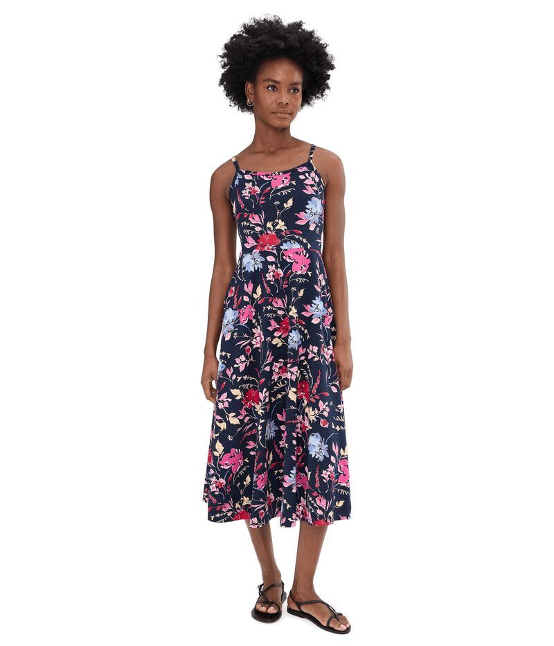 パクト レディース トップス ワンピース ミディ コットン PACT Organicotton FitandFlare Midi Dress Dayspring Blooms Multi マルチカラー