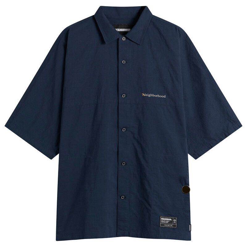 ネイバーフッド メンズ トップス シャツ ロゴ Neighborhoodolman Logo Short Sleeve Shirt Navy ネイビー 37,570円