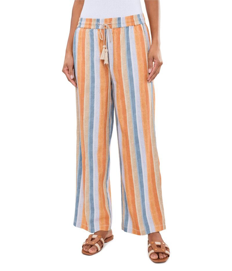 リヴァプール ロサンゼルス レディース ボトムス カジュアルパンツ ワイドレッグ プチ Liverpoolos Angeles Petite MidRise PullOn Drawstring Waistband Wide Leg Pants Multi St