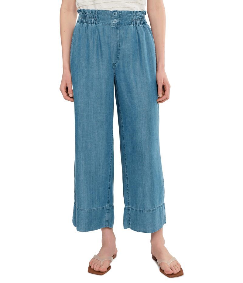 リヴァプール ロサンゼルス レディース ボトムス カジュアルパンツ プチ Liverpoolos Angeles Petite Cinch Waist HighRise PullOn Pantsunlit Blue ブルー