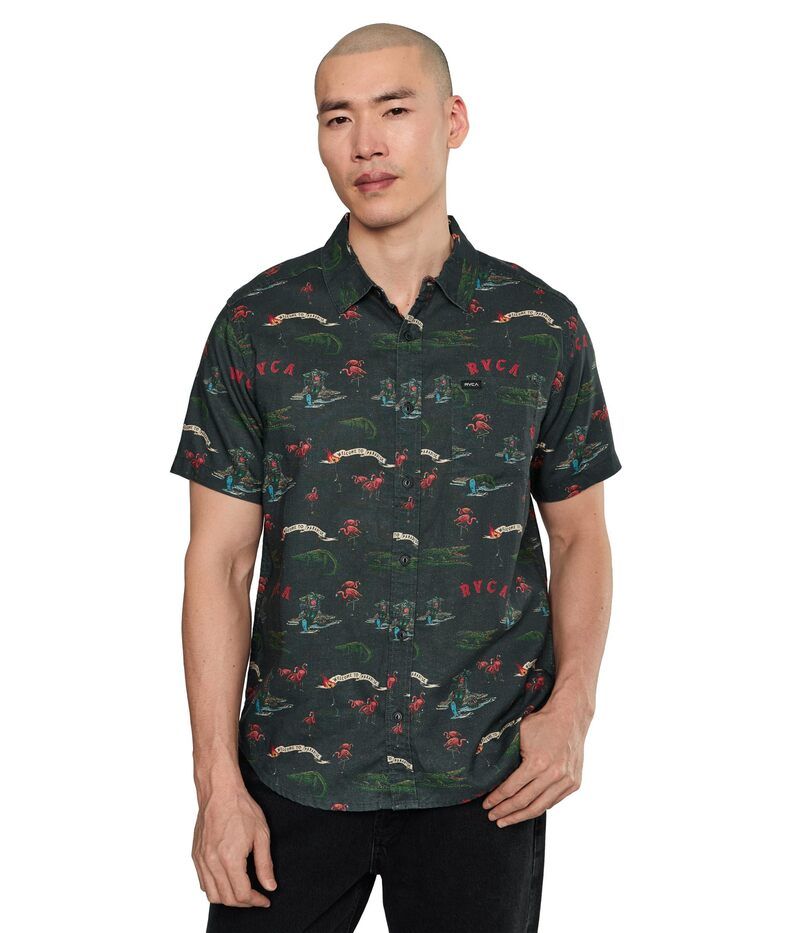 ルーカ メンズ トップス シャツ RVCA Reception Short Sleeve Multi マルチカラー