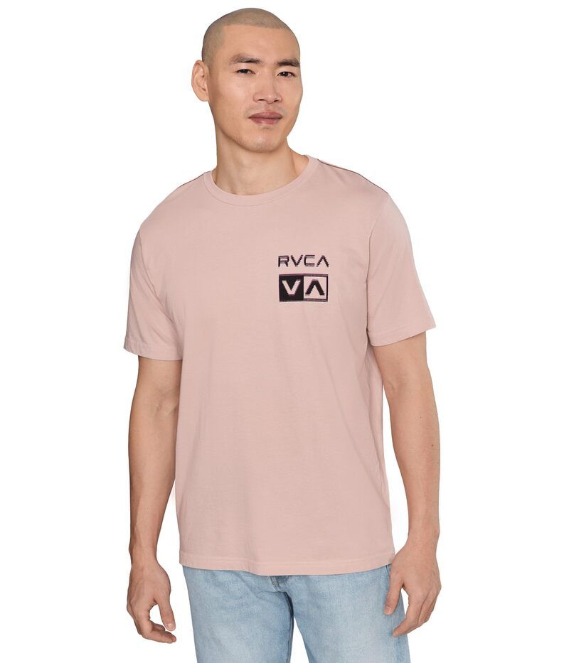 ルーカ メンズ トップス シャツ RVCA Glitch Short Sleeve Pale Mauve