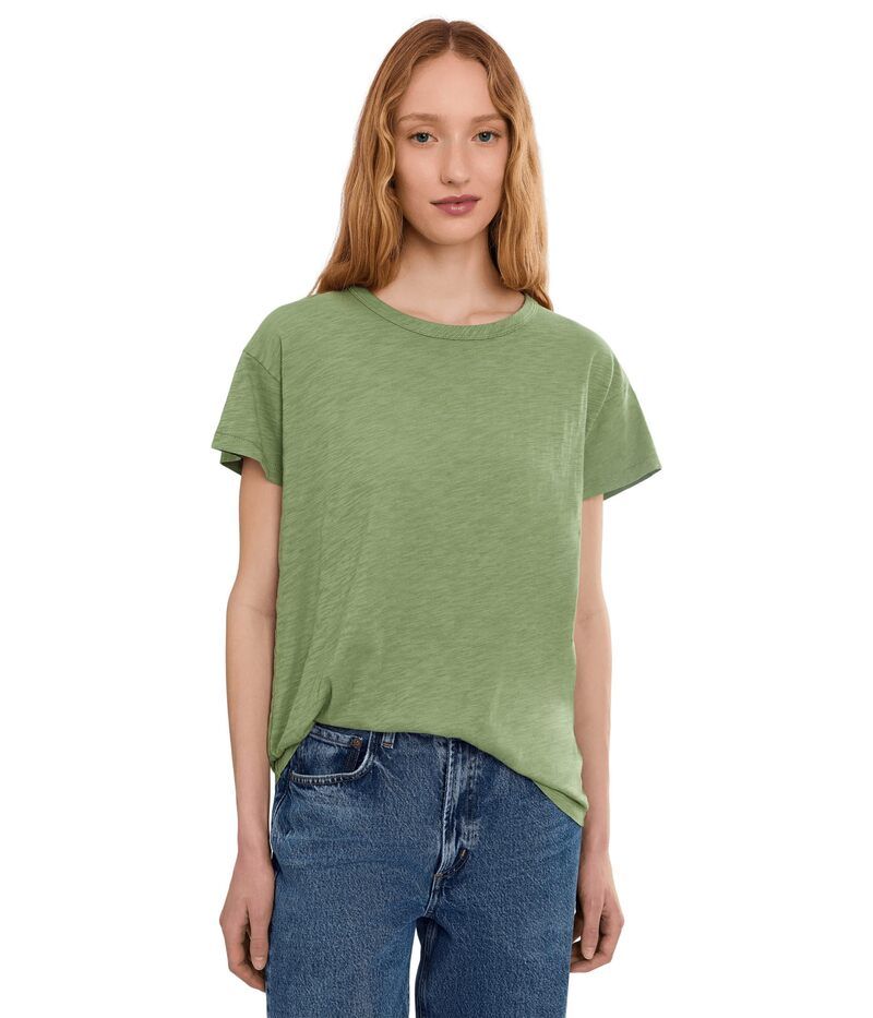 モッドドック レディース トップス シャツ クルーネック Mododoc Short Sleeve Crew Neck Favoritee Hazel