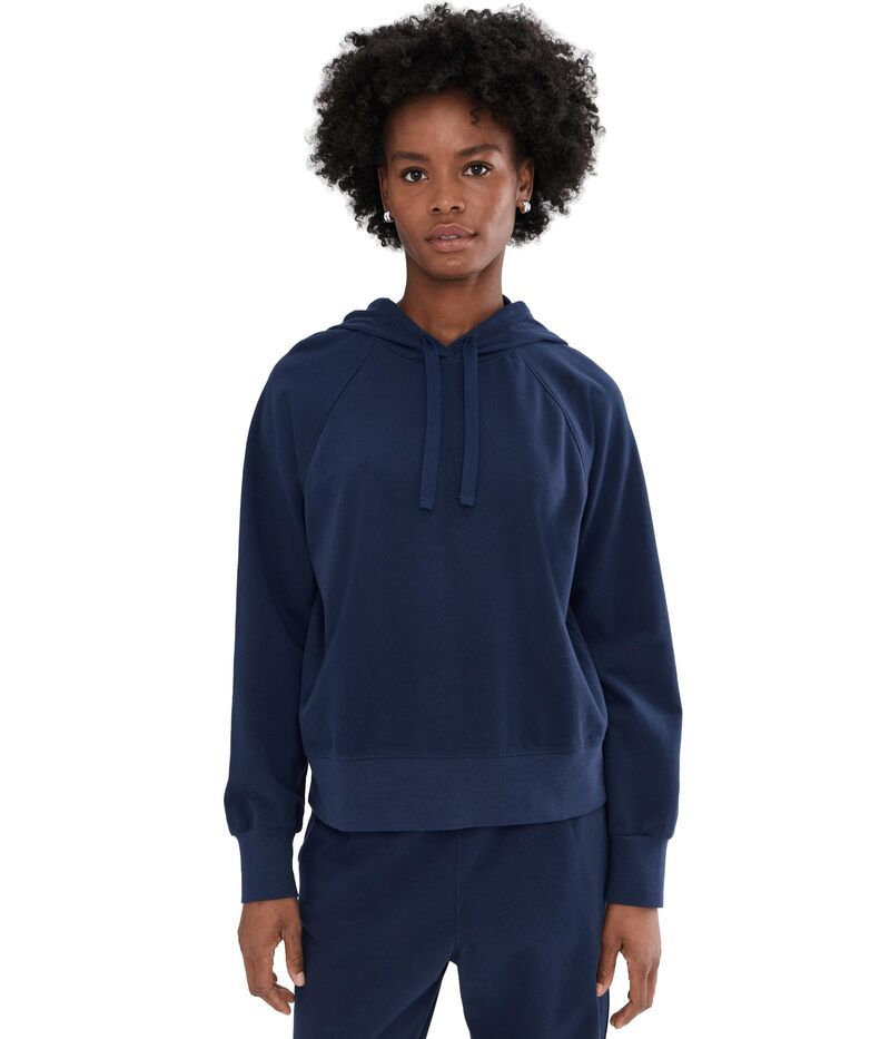 パクト レディース アウター パーカー・スウェット ニット PACT CloudKnit Hoodie Navy Blue ネイビー